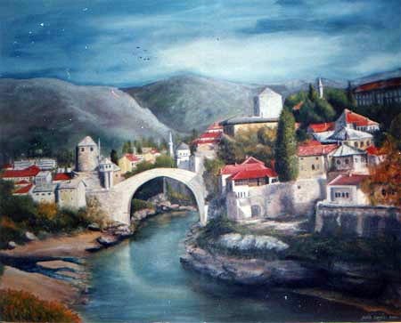 Mostar 70X90 cm - 1996