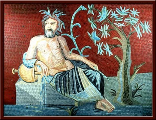 Euphrates (Euphrates, the River God) 100X130 cm - 2003 