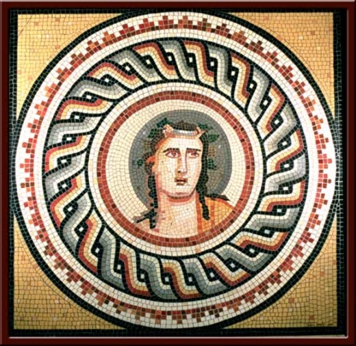 Dionysos (Dionisus, the God of Wine) 120X120 cm - 2003 
